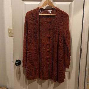 Maurices Open Knit Cardigan